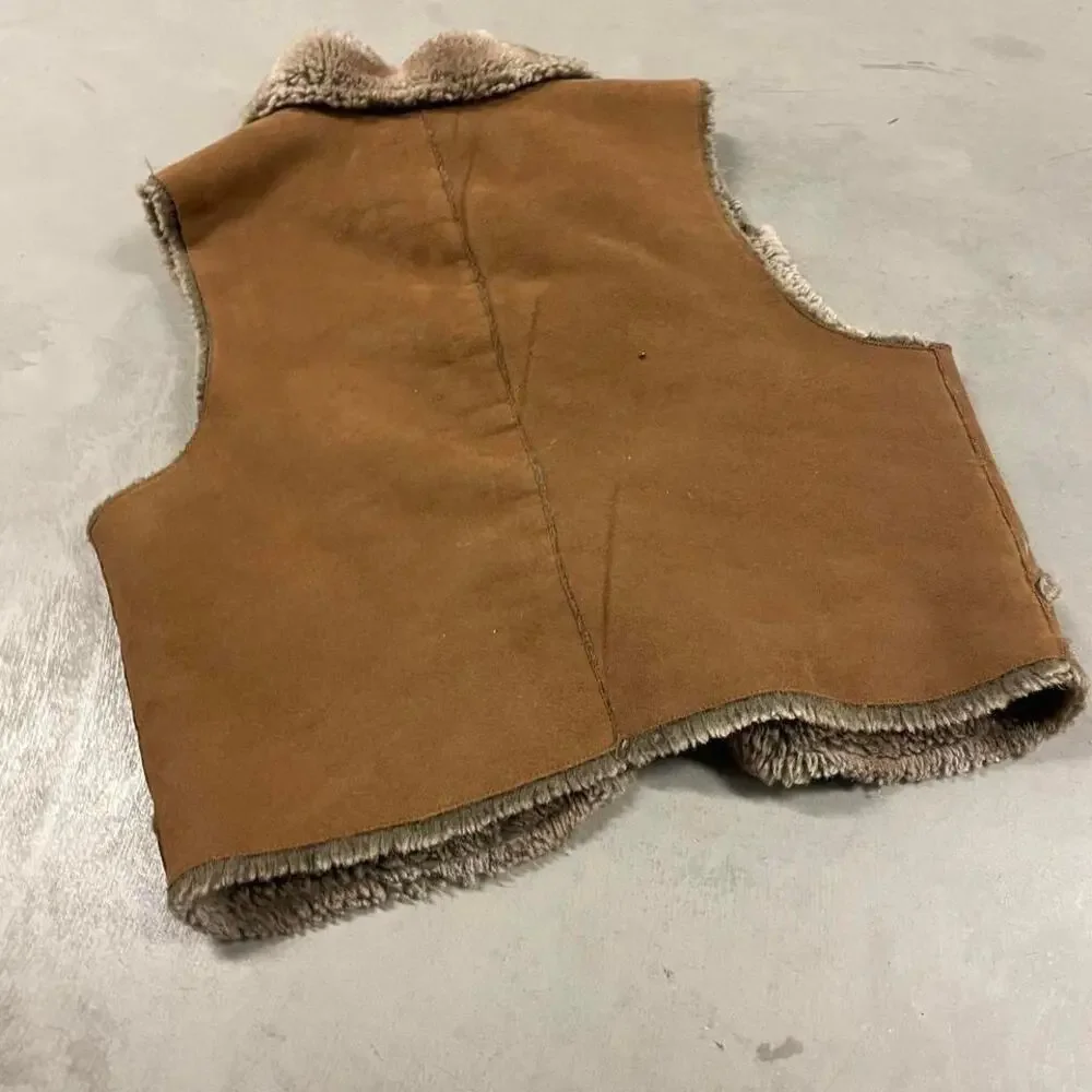 vintage y2k faded glory afghan vest